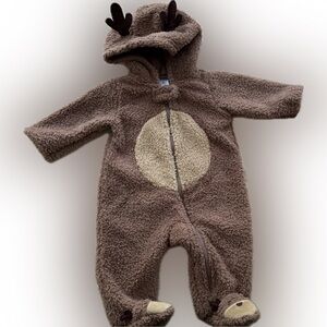 Carter's Cozy Brown Reindeer Bodysuit